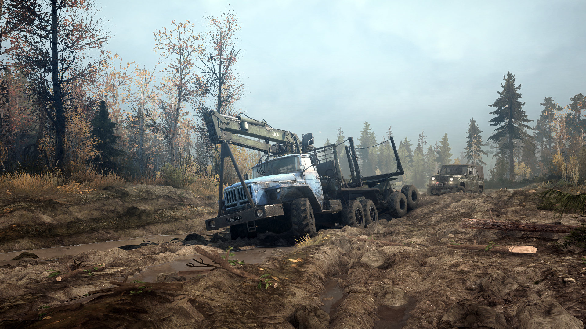 旋转轮胎：泥泞奔驰/Spintires: MudRunner 截图 2