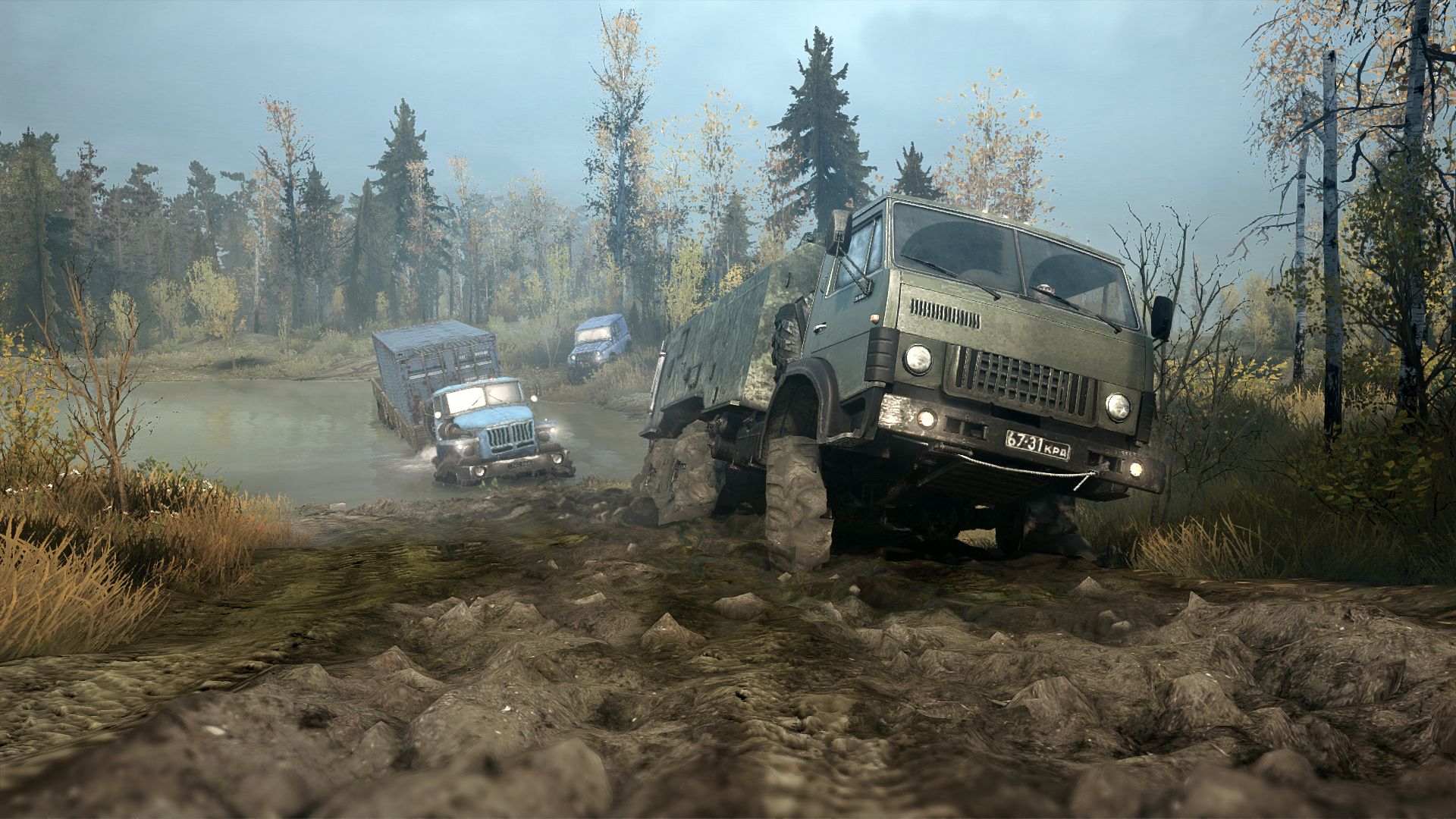 旋转轮胎：泥泞奔驰/Spintires: MudRunner 截图 5