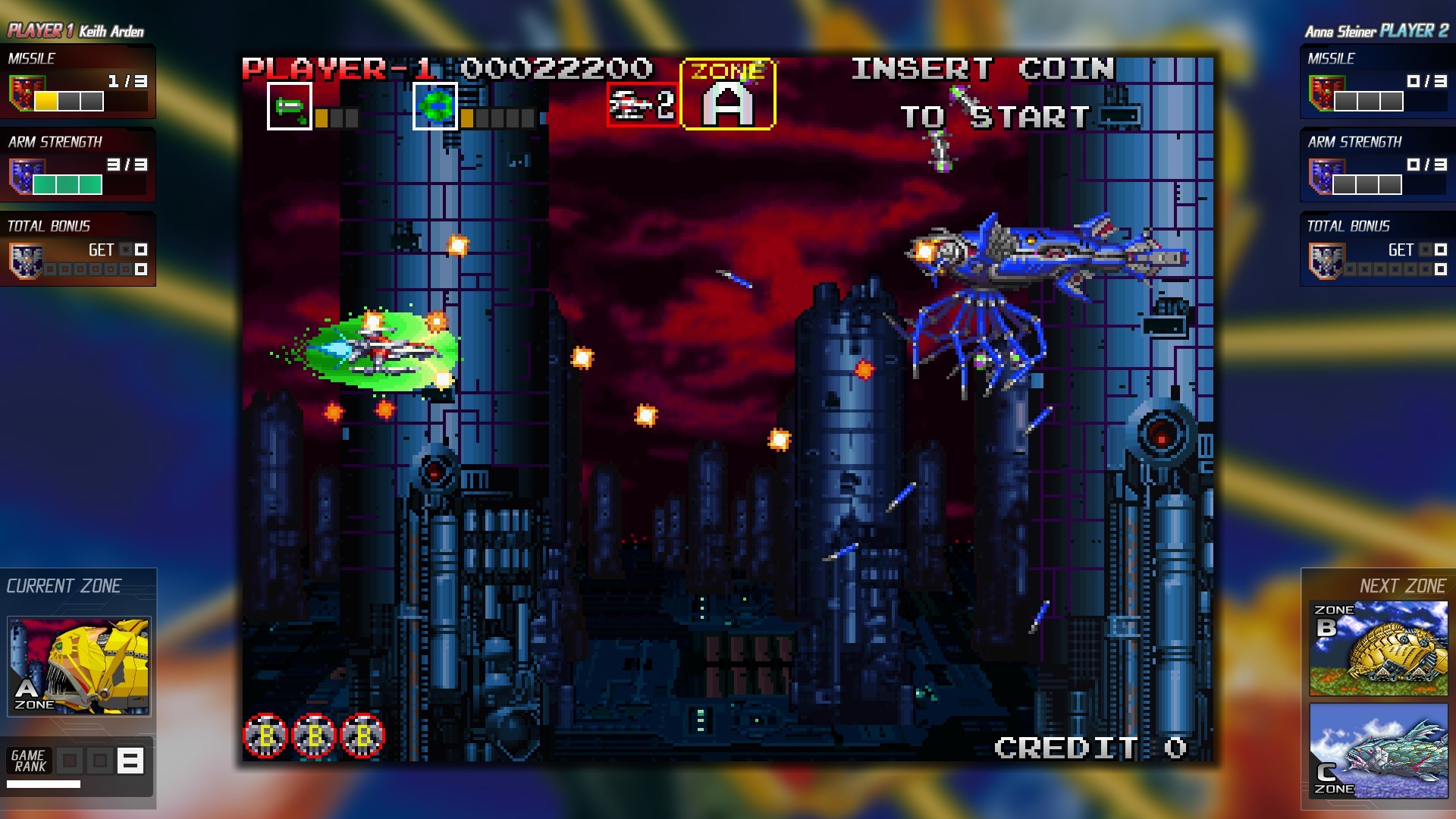 大流士游戏合集/Darius Cozmic Collection Arcade 截图 4