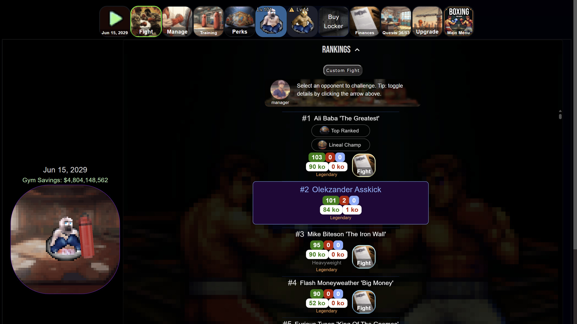 回合制拳击/Turn Based Boxing: Tactics - Legends Edition 截图 4